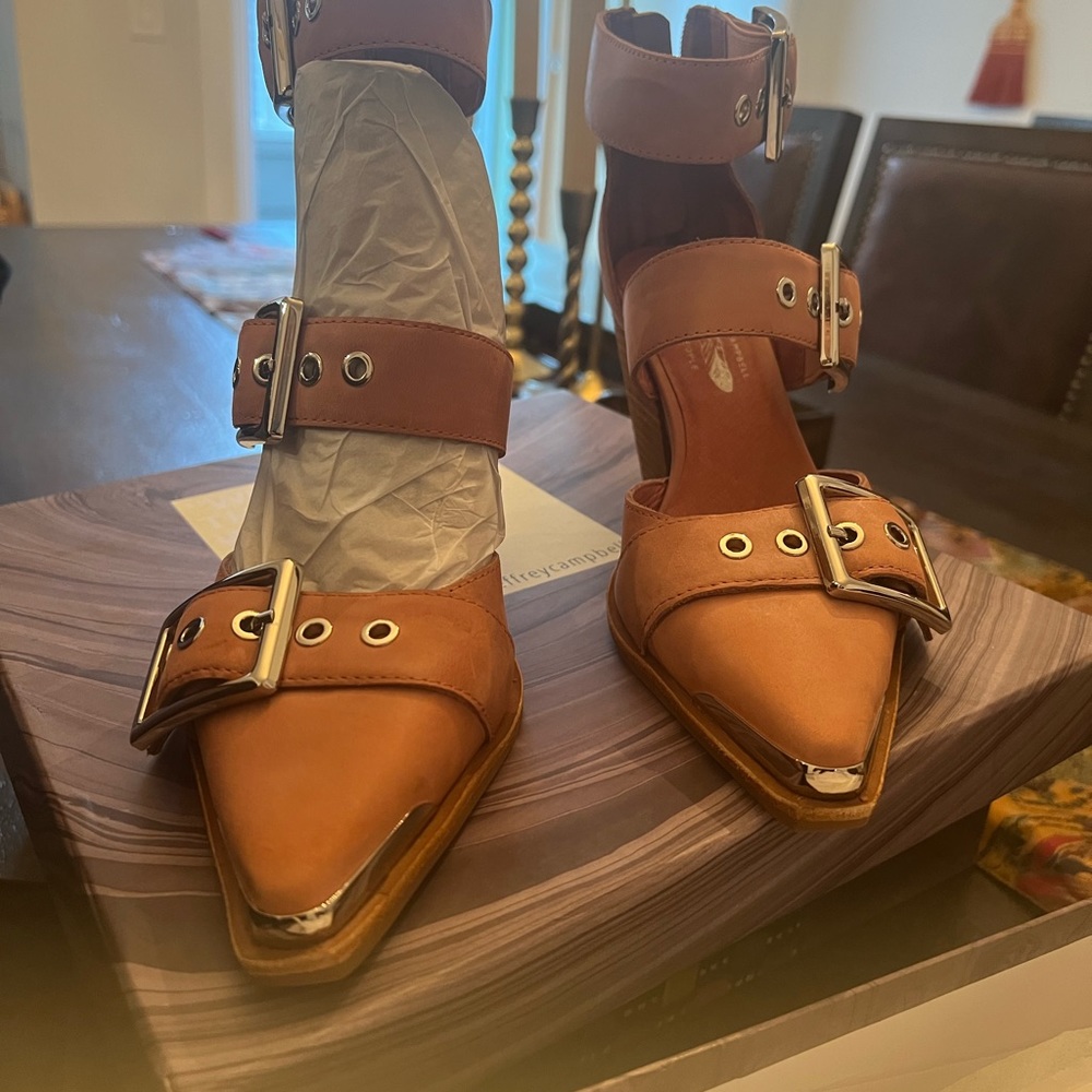 Brand New! Never worn Jeffrey Campbell strappy heels